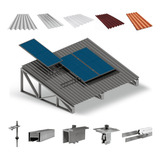 Kit Estrutura Suporte 03 Placas Solar Viga Metálica 1,20m