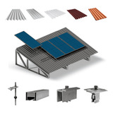 Kit Estrutura Suporte 04 Placas Solar Viga Metálica 4,80m