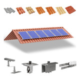 Kit Estrutura Suporte 06 Placas Solar Telha Colonial 1,20m