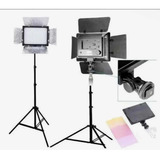 Kit Estudio 2 Tripe Universal +2 Iluminador Led160 Filmagem