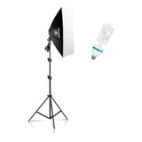 Kit Estudio Softbox 50x70 + Tripe 2m + Lampada 110v