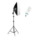 Kit Estudio Softbox 50x70 + Tripe 2m + Lampada 110v