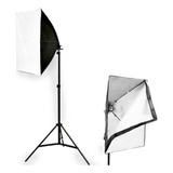 Kit Estúdio Tripé Iluminação Softbox 40x40 E27 Youtuber Cor Da Estrutura Preto Cor Da Luz Branco-frio 110v/220v (bivolt)