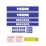 Kit Etiquetas Adesivo Motoniveladora Compatível Dresser 140m