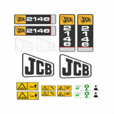 Kit Etiquetas Adesivos Retro Escavadeira Jcb 214e