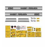 Kit Etiquetas Adesivos Trator Massey Ferguson 290 Mf290
