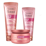 Kit Eudora Nutri Rose Shampoo+cond.+máscara Capilar Siage