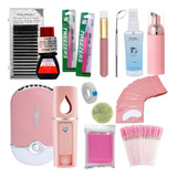 Kit Extensão Cílios Nagaraku Cola Elite Hs10 Primer Pad Gel