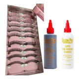 Kit Extensão Cola Salon Pro, Cílios Real Love E Removedor