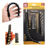 Kit Extensor Prolongador Flexivel Parafusadeira Universal