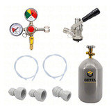 Kit Extração Cerveja Artesanal 1 Via + Cilindro Co2 03 Kg