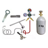 Kit Extração Chopp Cerveja Regulador 2vias Cilindro Co2 3kg