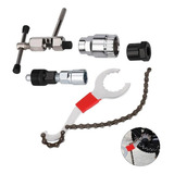 Kit Extrator Pedivela Cassete Ferramentas Bicicleta Corrente