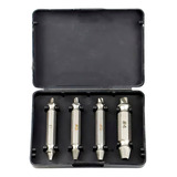 Kit Extrator Saca Parafuso Danificado Ou Quebrado 4 Peças