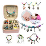 Kit Fabricação Pulseiras Bijuterias C/ Porta Joias 75 Peças