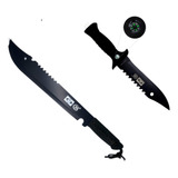 Kit Faca Facão Militar Com Bainha Camping Pesca Selva Mato