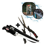 Kit Faca Fileteira + Alicate De Bico Com Cabo Pra Cinto