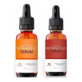 Kit Facial Retinol + Vitamina C Dermaroller Dermapen Melasma