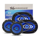 Kit Fácil Falante Hurricane 6 + 6x9 280w Rms Som P/ Palio