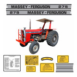 Kit Faixa Adesivo Trator Massey Ferguson