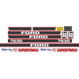 Kit Faixa Adesivos Ford 7630 Serie 30 Superforça