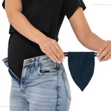 Kit Faixa + Extensor De Calça/shorts Jeans Para Gestante 