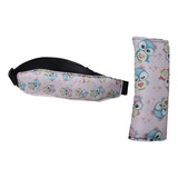 Kit Faixa Soneca Infantil + Protetor D Cinto Para Carro Kit