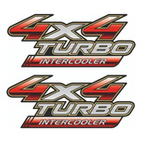 Kit Faixas Adesivo 4x4 Turbo Intercooler Hilux 2009 Até 2012