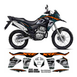 Kit Faixas Adesivos Emblemas Xre 300 Adventure 2019 Verde