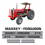 Kit Faixas Adesivos Trator Massey Ferguson 275 + Etiquetas