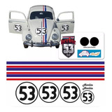Kit Faixas/adesivos Fusca Herbie 53 /