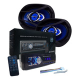 Kit Falante 6x9 + Rádio Bluetooth