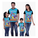 Kit Familia 7 Camisetas Galinha Pintadinha Personalizadas