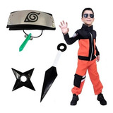 Kit Fantasia Naruto Uzumaki Cosplay Infantil