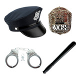 Kit Fantasia Policial Adulto Carnaval 4