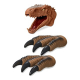 Kit Fantoche Dinossauro T-rex Marrom 2
