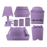 Kit Farmacinha Decorar Quarto Bebê Menino Menina +nome Cores