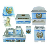 Kit Farmacinha Quarto Bebê Princesa Príncipe - Coroa Realeza