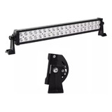 Kit Farol Auxiliar Barra De Led 7d 120w 12v-60v Modelo Jeep