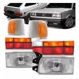 Kit Farol Gol Quadrado 1991 À 1994 + Pisca + Lanterna Tric