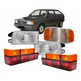 Kit Farol Gol Quadrado 91 92 93 94 95 96 + Lanterna + Pisca
