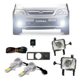 Kit Farol Milha Corsa Montana Meriva 2003 A 10 Com Xenon Led
