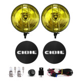Kit Farol Milha Fusca Brasilia Kombi Amarelo C/ Capa Cibie