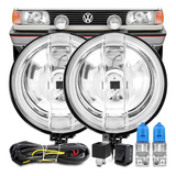 Kit Farol Milha Fusca Brasilia Kombi Gaiola Buggy Caminhão