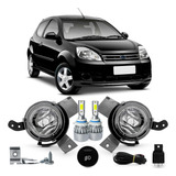 Kit Farol Milha Ka 2008 2009 2010 2011 Lâmpada Super Led 6k