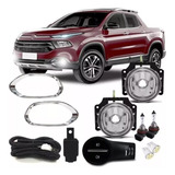 Kit Farol Milha Neblina Auxiliar Fiat Toro 16 Á 20 Mod Orig