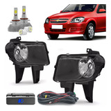 Kit Farol Milha Neblina Celta Prisma 2012 2013 2014 15 + Led