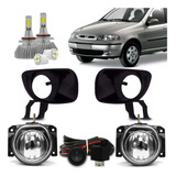 Kit Farol Milha Palio Siena Strada 2001 2002 2003 2004 + Led