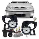 Kit Farol Milha Palio Siena Strada G2 2001 A 2004 + Led 6k