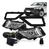 Kit Farol Milha Saveiro G7 2017/2023 Gol Voyage G8 Original 